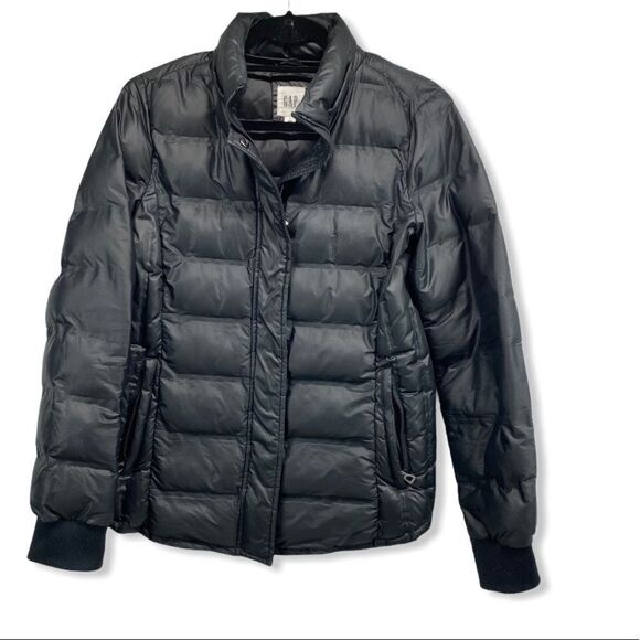 Gap Black Puffer Jacket Small - Picture 1 of 7